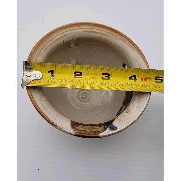 Glazed Pottery Egg, Yolk Separator kitchen Decor pottery OOAK DRIP glaze Gadget - Picture 4 of 5